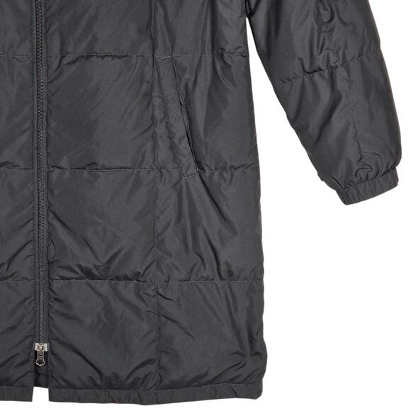 Tommy Hilfiger Coat Womens XL Black Down Puffer Long Quilted Two Way Zip Winter - Picture 5 of 12